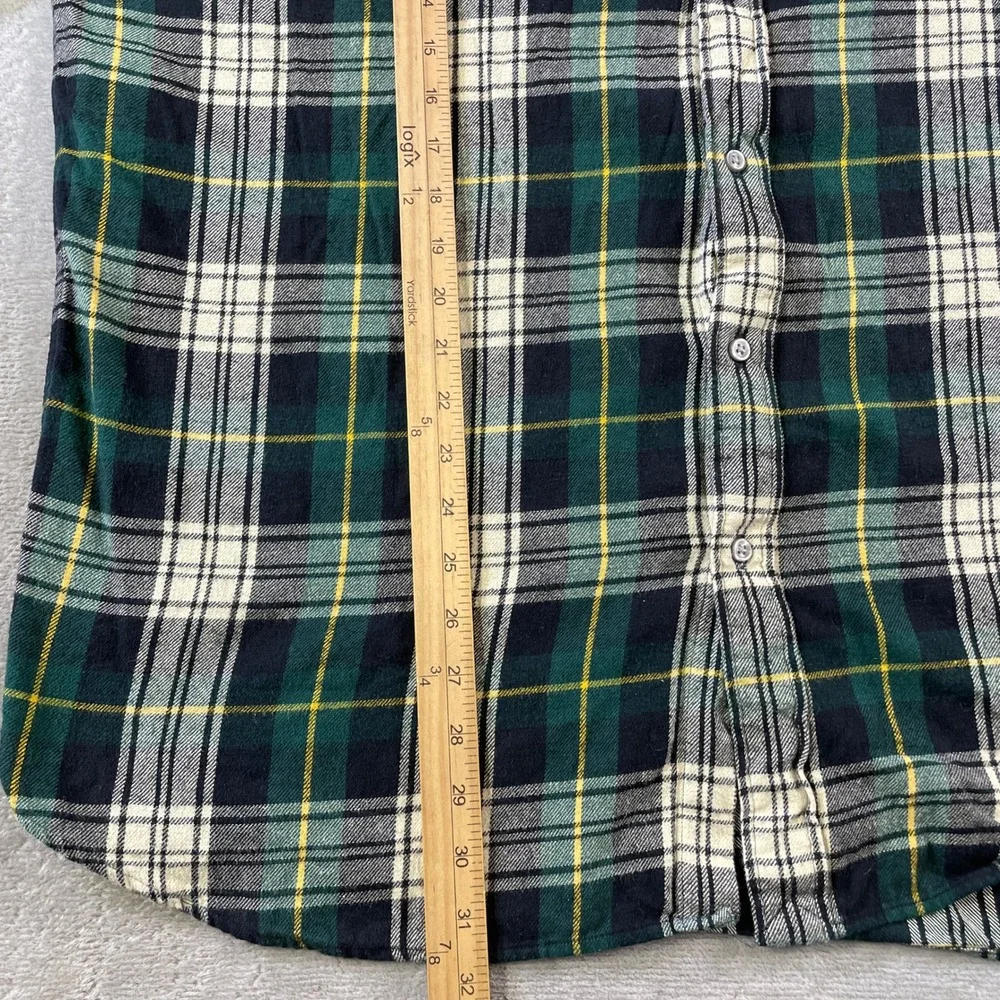 Polo Ralph Lauren Flannel Shirt Mens XXL Green Plaid Classic Fit Holiday Preppy